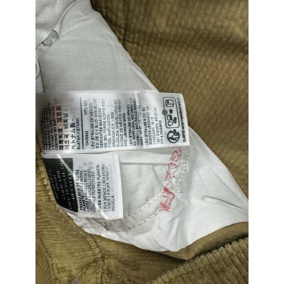 WOMEN'S LEVI'S BOYFRIEND LIGHT BROWN CORDUROY PANTS-MID RISE 32x30 NWT - Picture 3 of 7